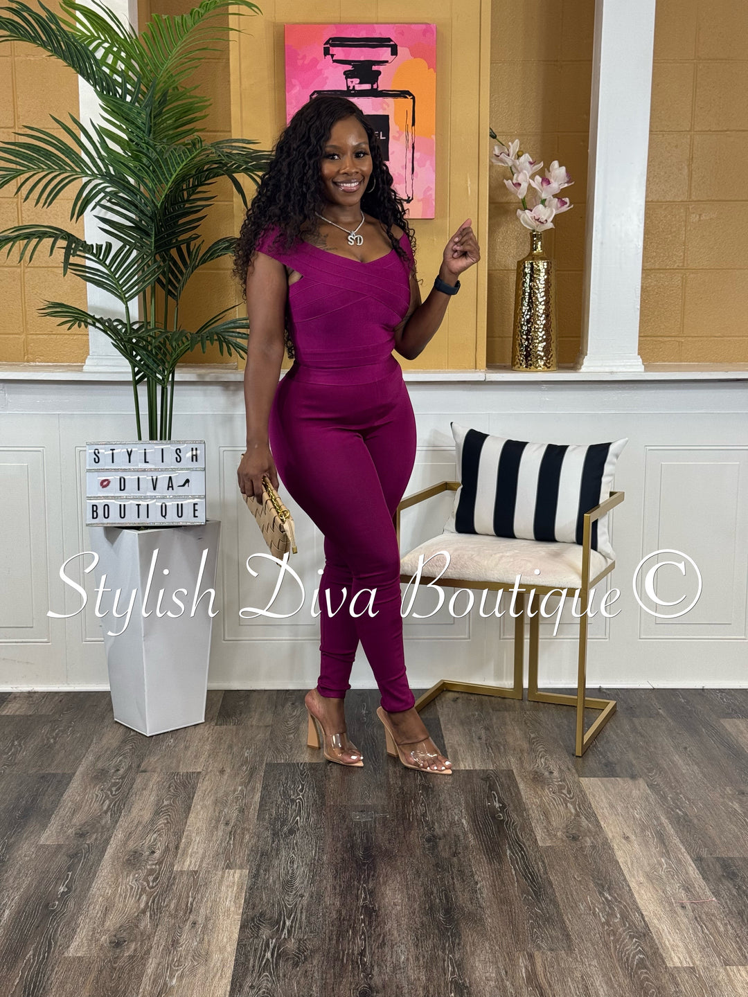 Stallion Bandage Leggings (Wine Berry)