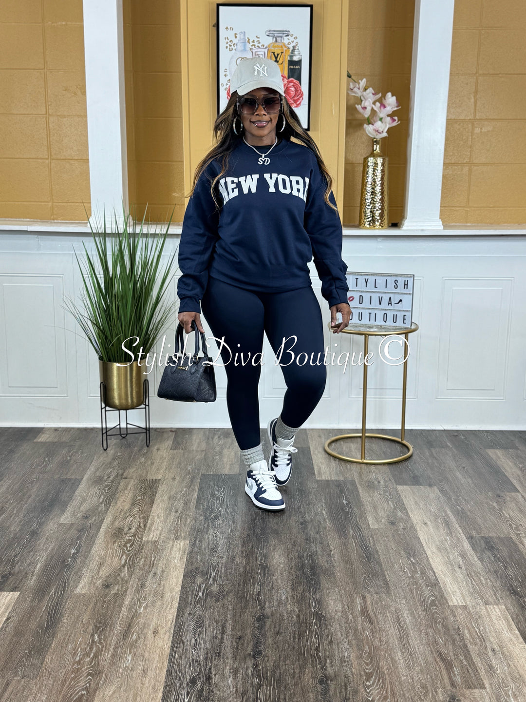 Butter Soft Microfiber Leggings up to 3XL (Navy)