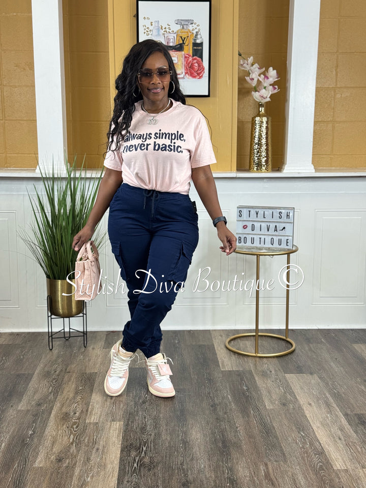 Kima Cargo Joggers (Navy)