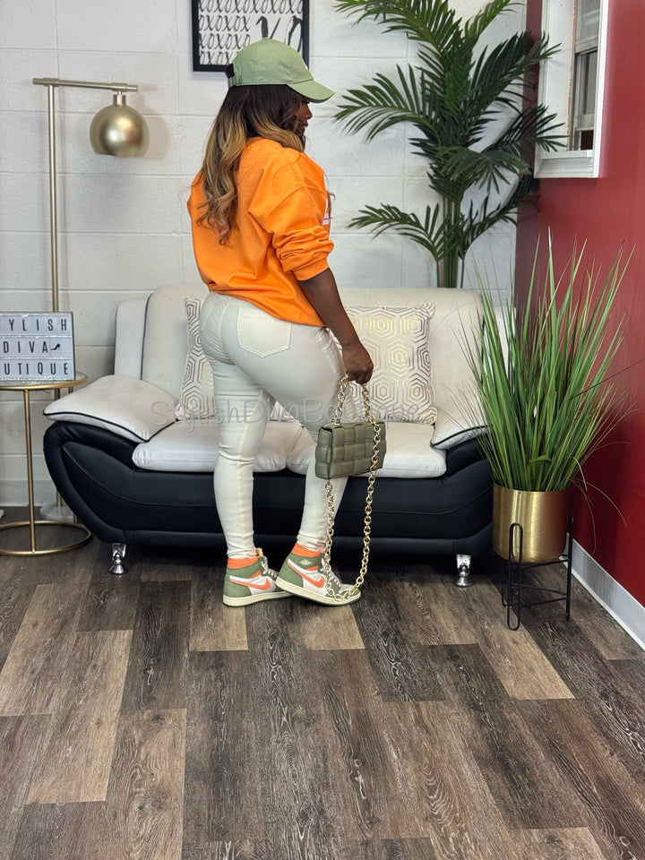 So Curvy Signature Skinny Jeans up to 2XL (Cream)