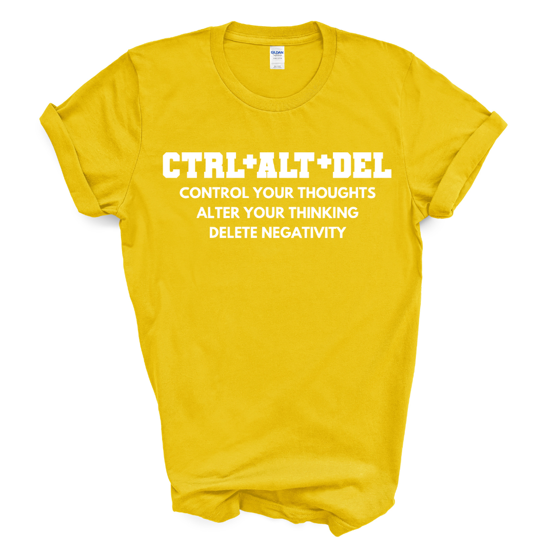 CTRL+ALT+DEL T-Shirt (White Print)
