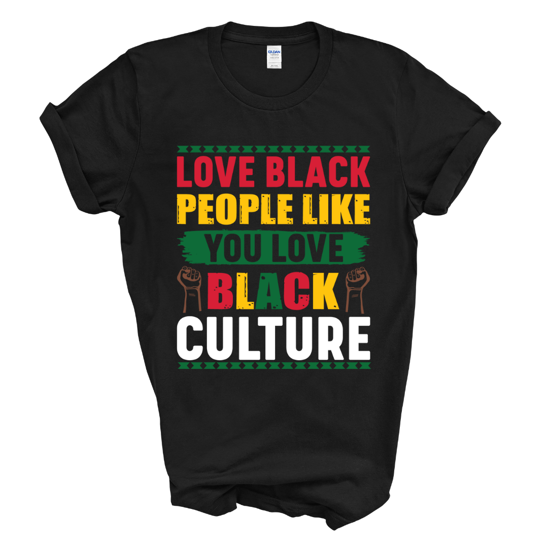 Love Black People T-Shirt (Multi-Color Print)