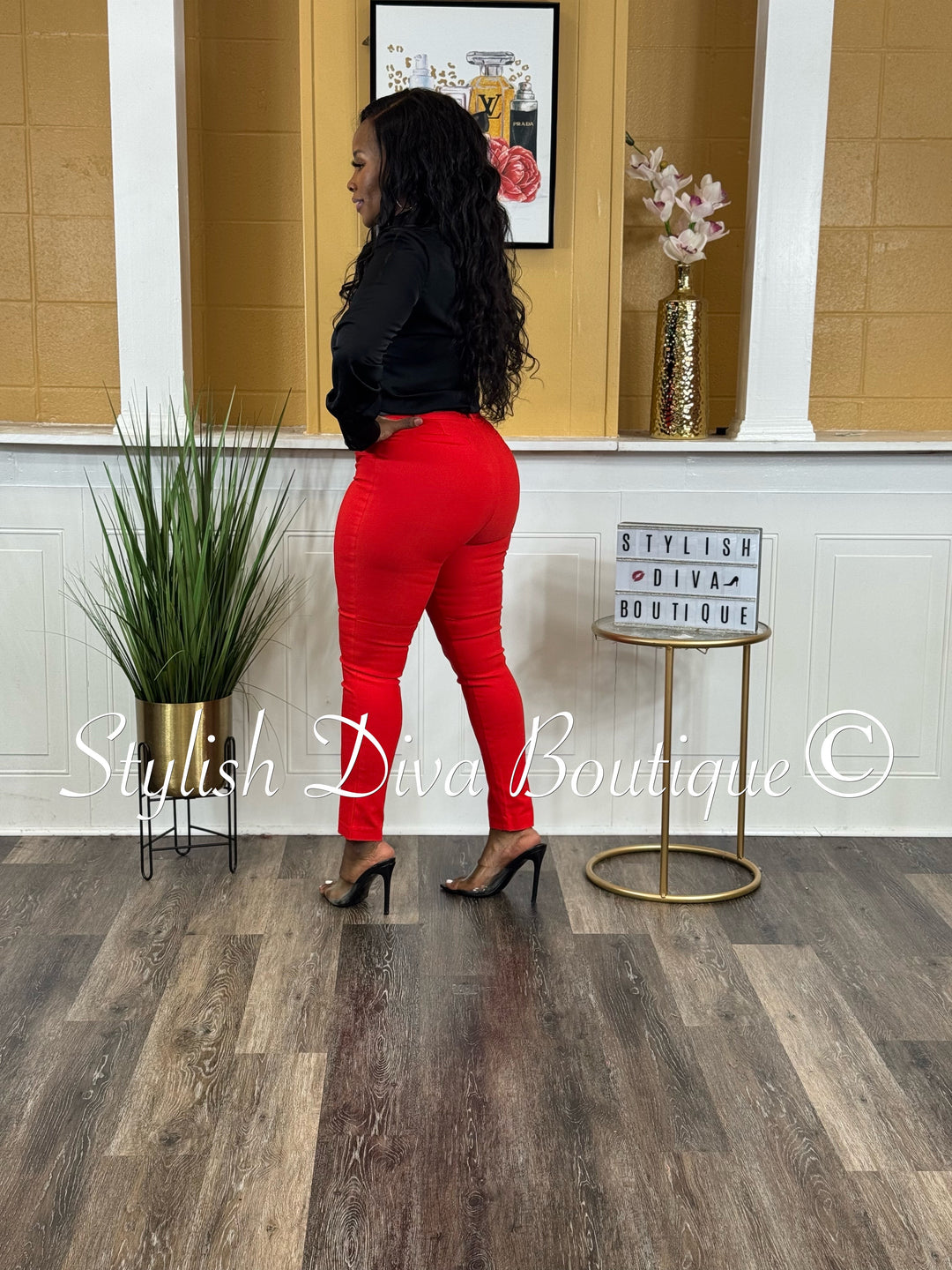 Ambition Dress Pants (Red)