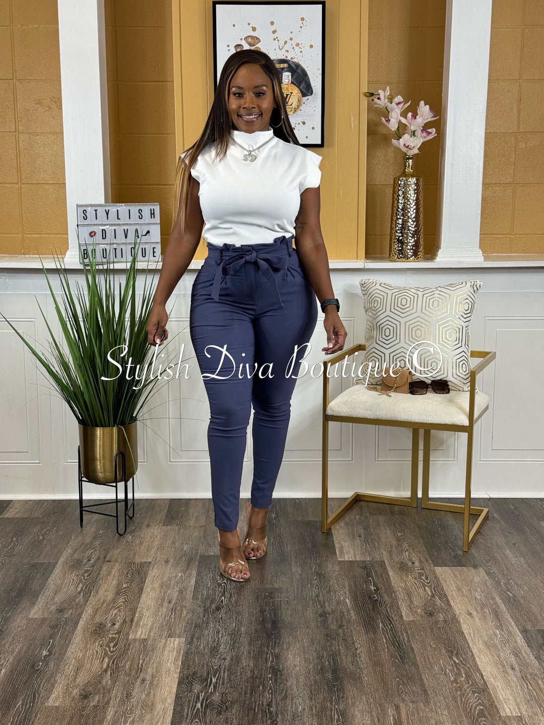 Luxe Diva Pants (Midnight Navy)