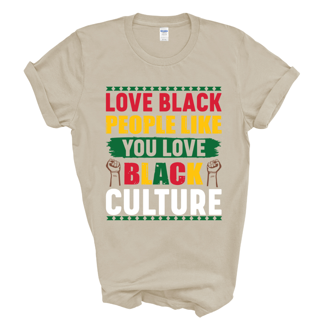 Love Black People T-Shirt (Multi-Color Print)
