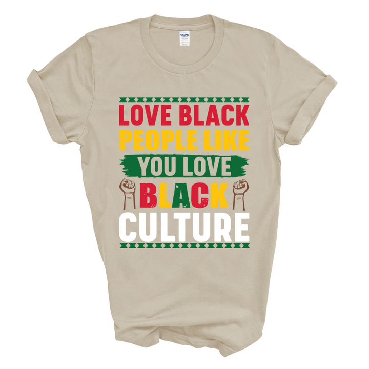 Love Black People T-Shirt (Multi-Color Print)