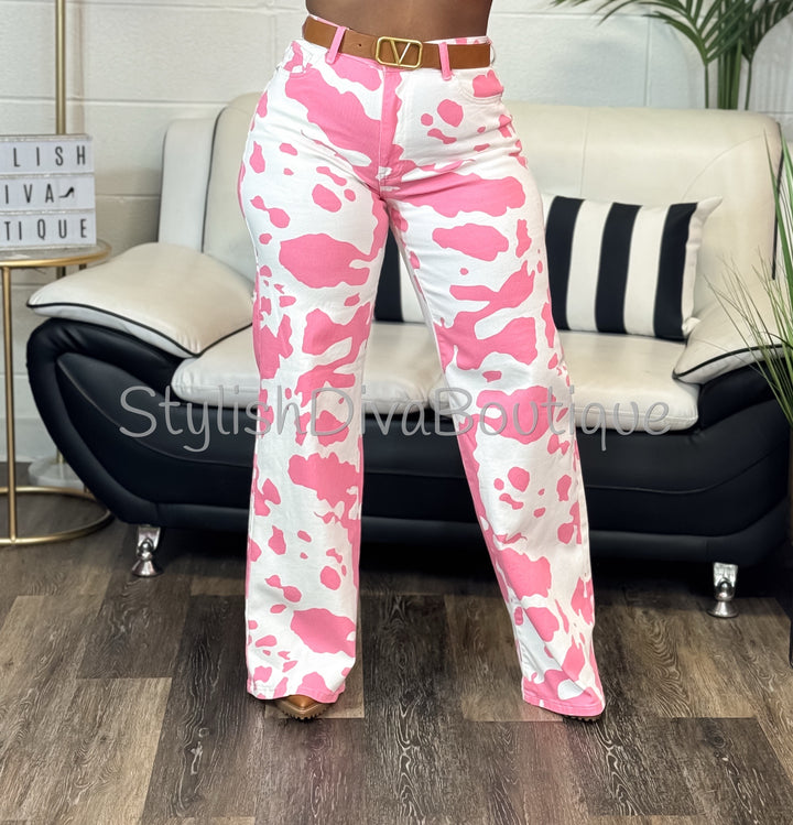 Pink Rodeo Statement Jeans