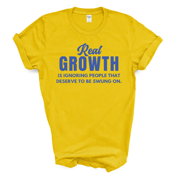 Real Growth T-Shirt (Royal Blue Print)