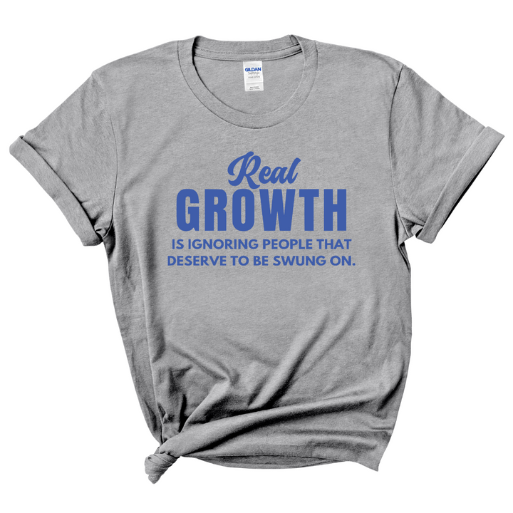 Real Growth T-Shirt (Royal Blue Print)