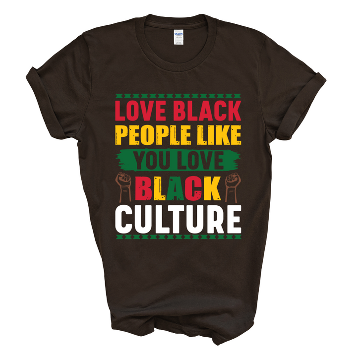 Love Black People T-Shirt (Multi-Color Print)