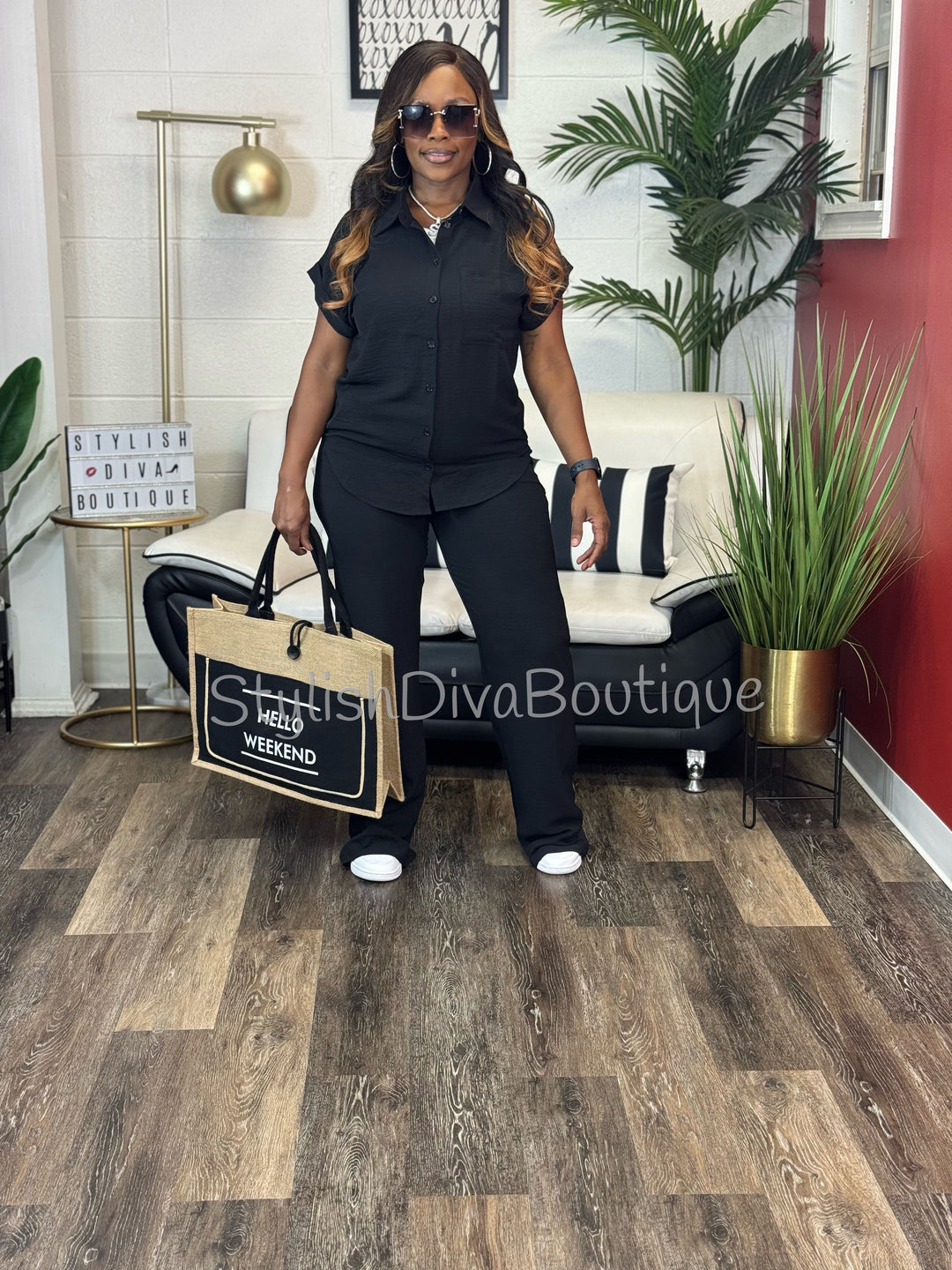 The Effortless Pants Set (Black)