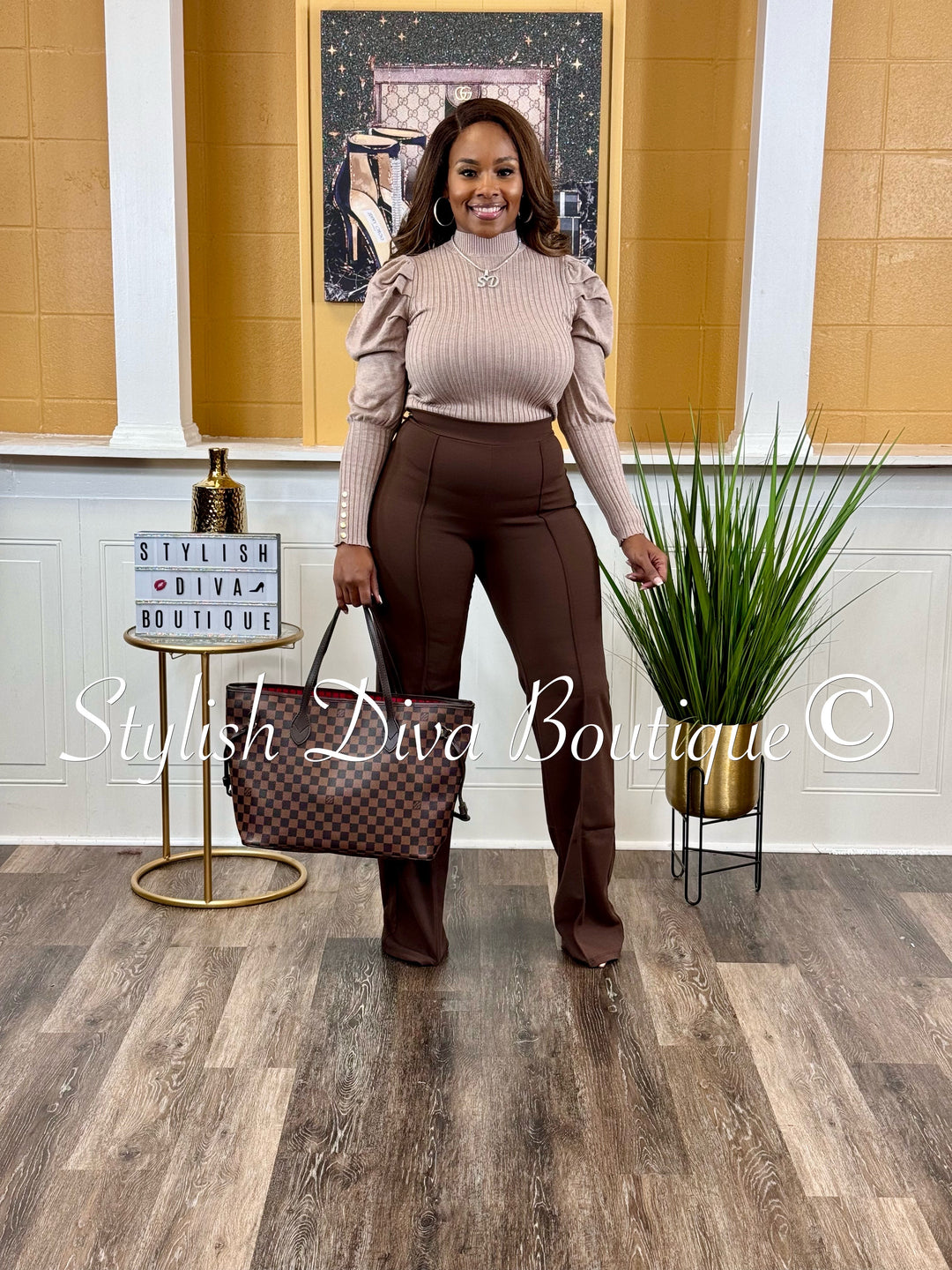 Gina Pants (Brown)