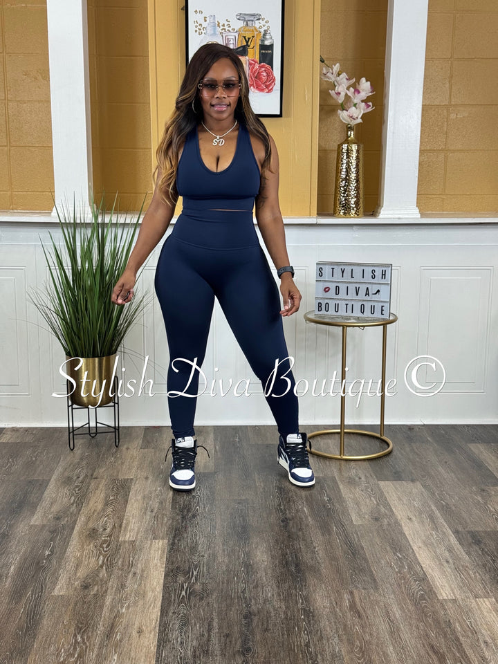 Totally Cute Active Set (Navy)