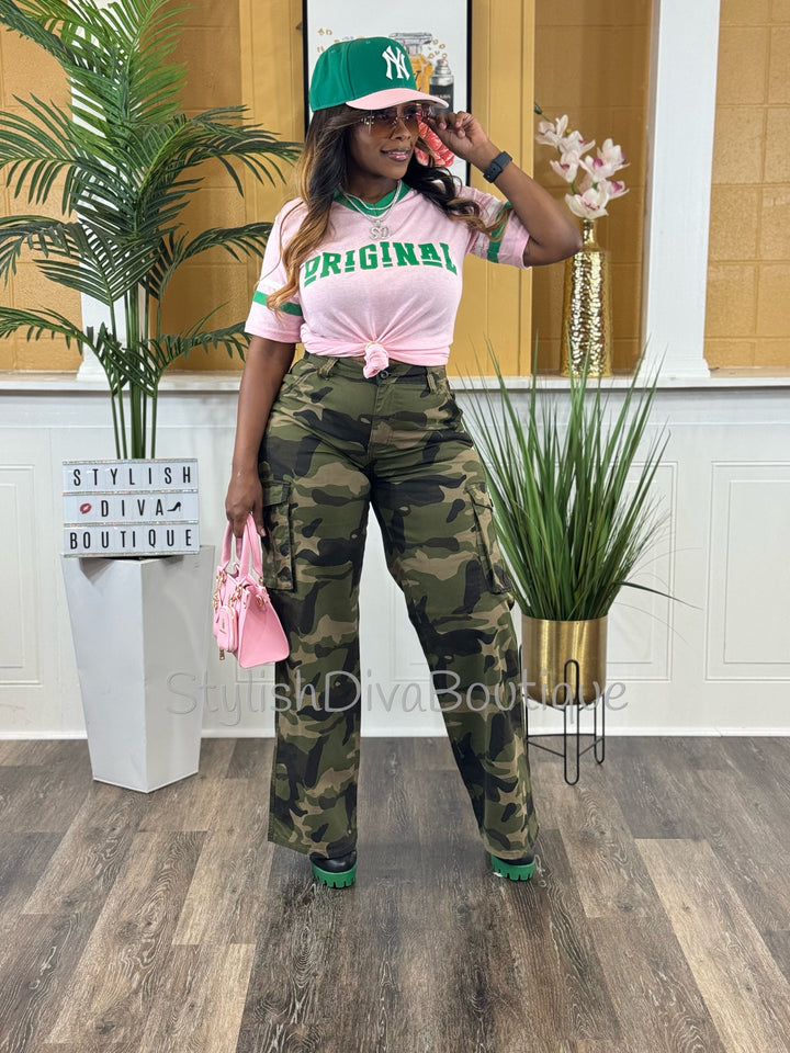 Kickin It Camo Cargo Pants
