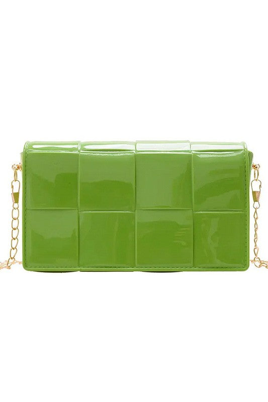 Quilted Crossbody Handbag (Green)