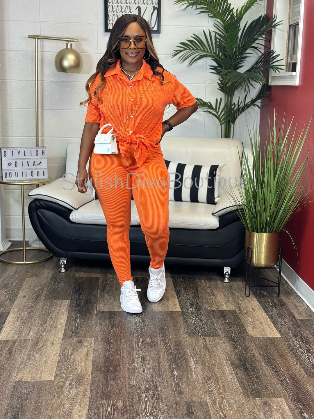 Unapologetic Vibe Set up to 3XL (Orange)