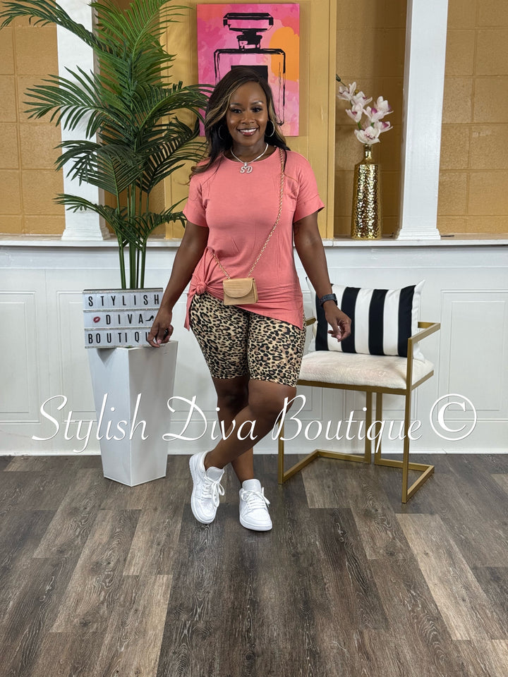 Print Me Pretty Biker Set (Ash Rose/Leopard)