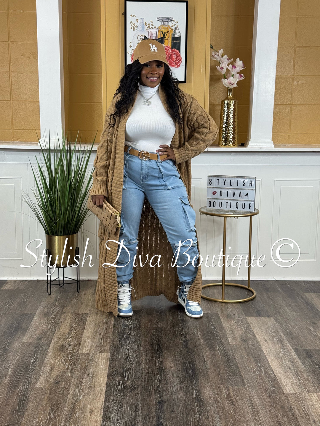 Good Vibes Denim Joggers (Light Denim Wash)