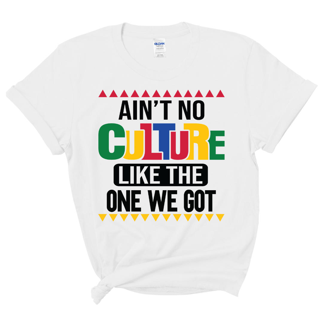 Ain't No Culture T-Shirt (Multi-Color Print)