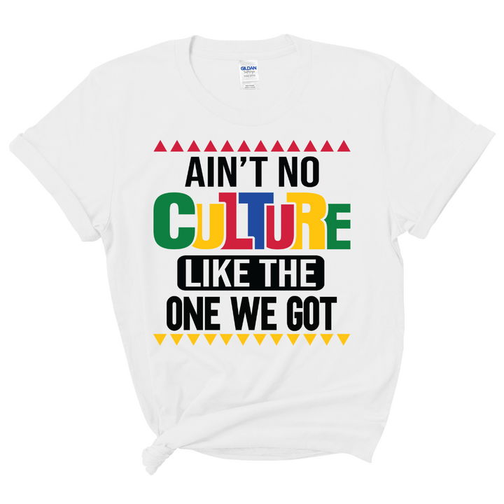 Ain't No Culture T-Shirt (Multi-Color Print)