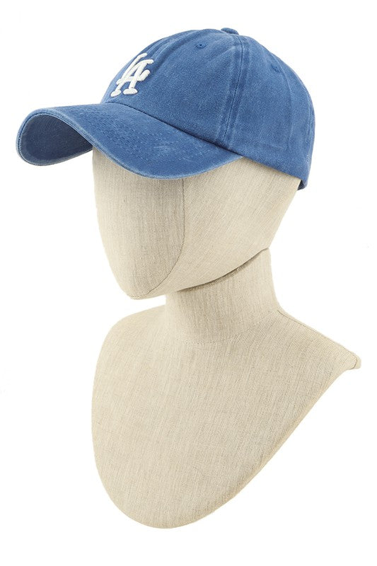 LA 3D Embroidery Pigment Baseball Cap