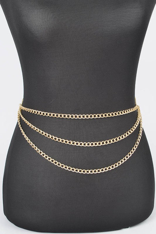 V-Box Multilayer Chain Belt - Regular Size