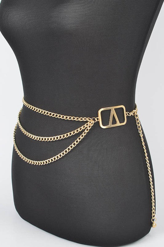 V-Box Multilayer Chain Belt - Regular Size