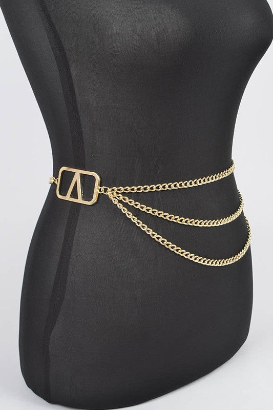 V-Box Multilayer Chain Belt - Regular Size