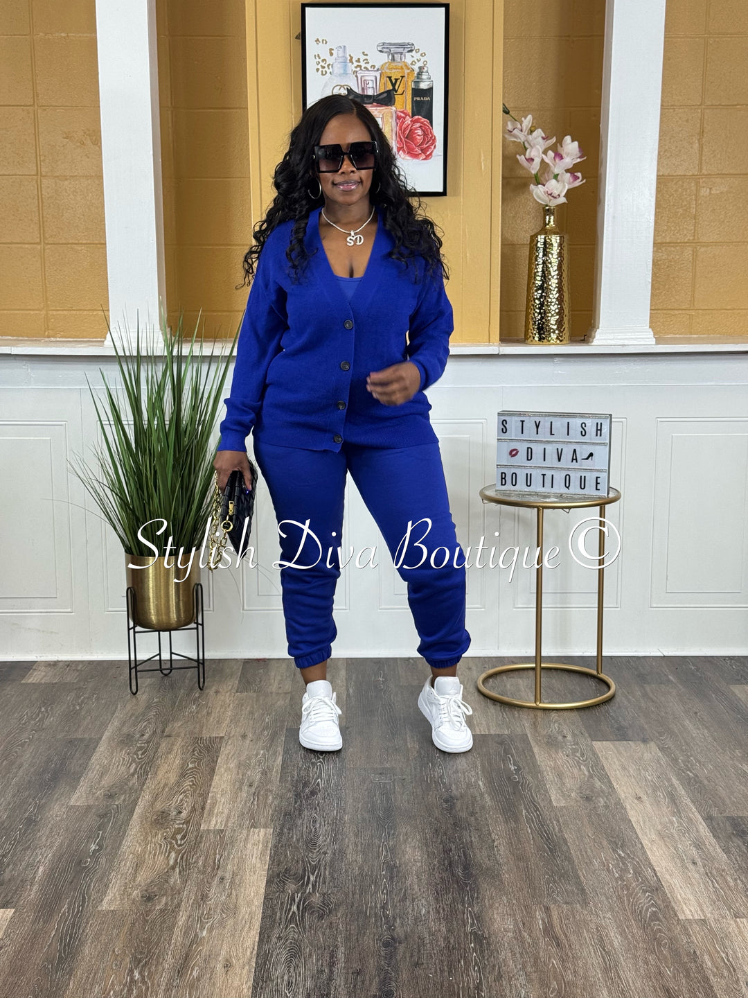 Cozy Luxe Cardigan (Bright Blue)