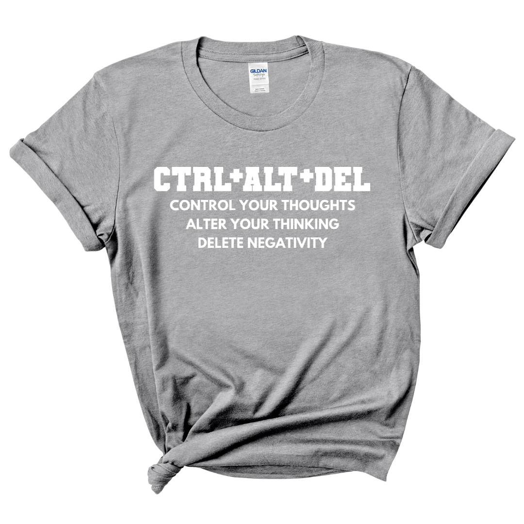 CTRL+ALT+DEL T-Shirt (White Print)