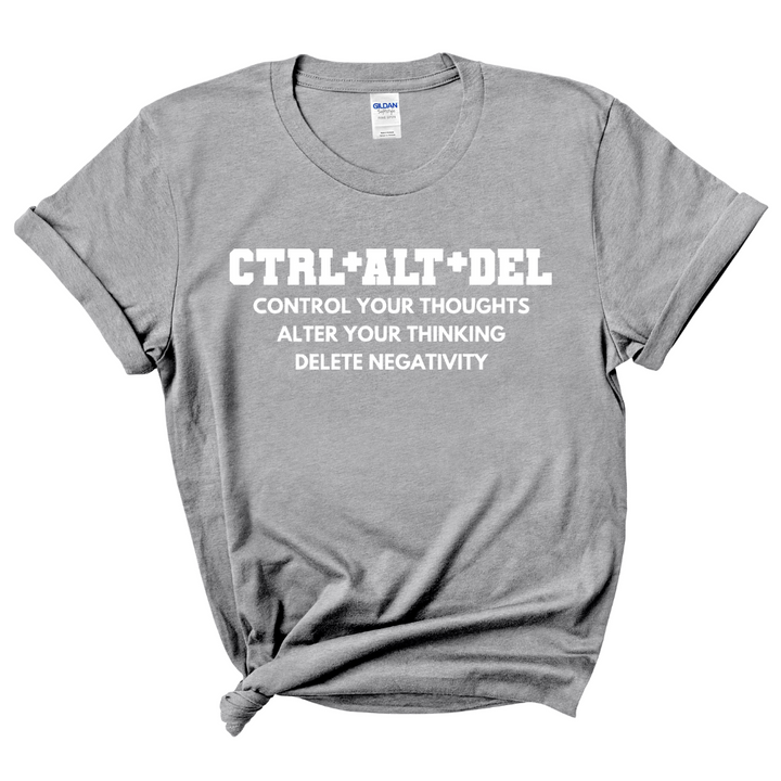 CTRL+ALT+DEL T-Shirt (White Print)