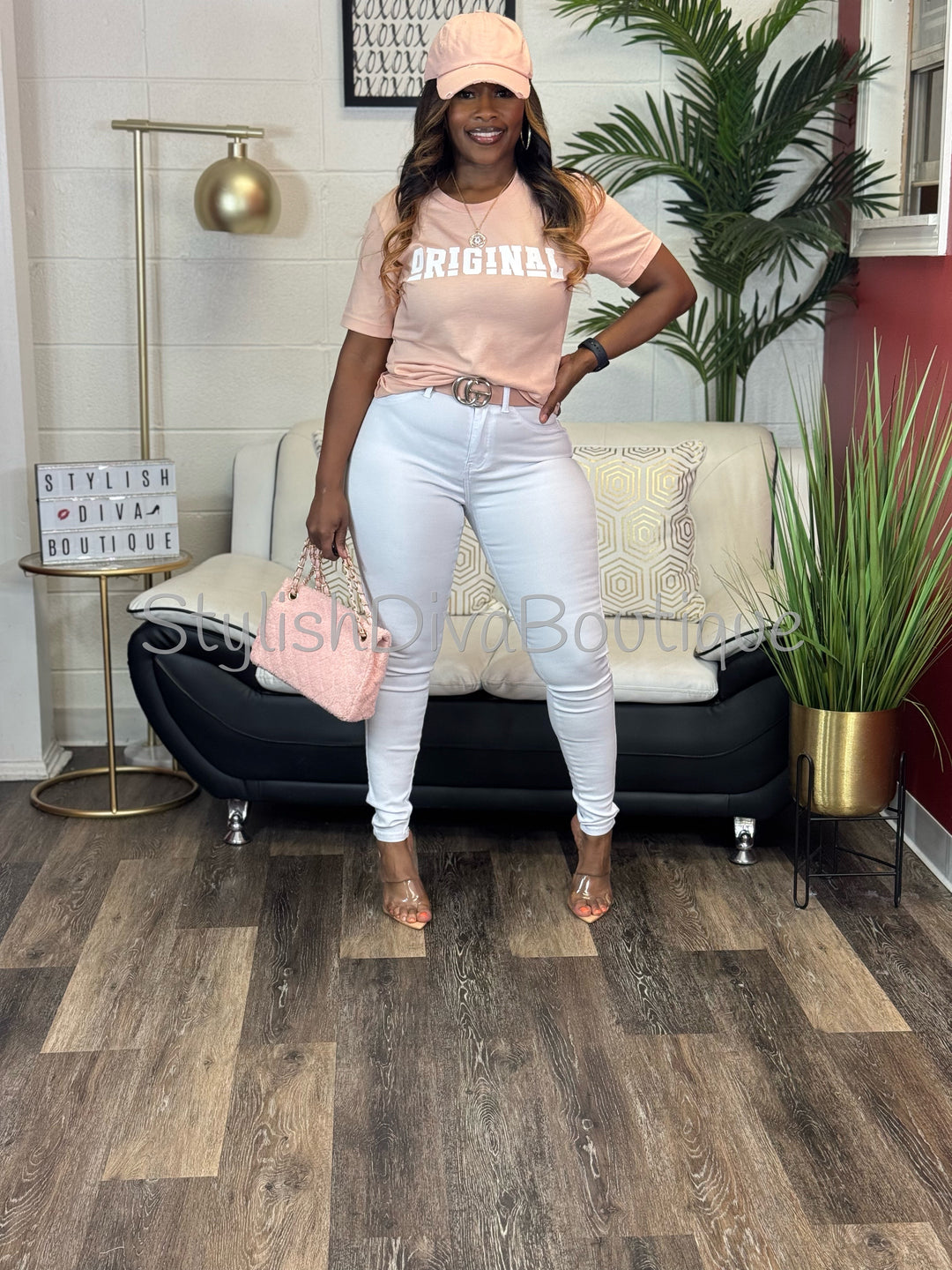 ORIGINAL Signature Graphic Tee (Blush Pink)