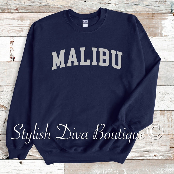 Malibu Sweatshirt Only up to 3XL (Grey Print)