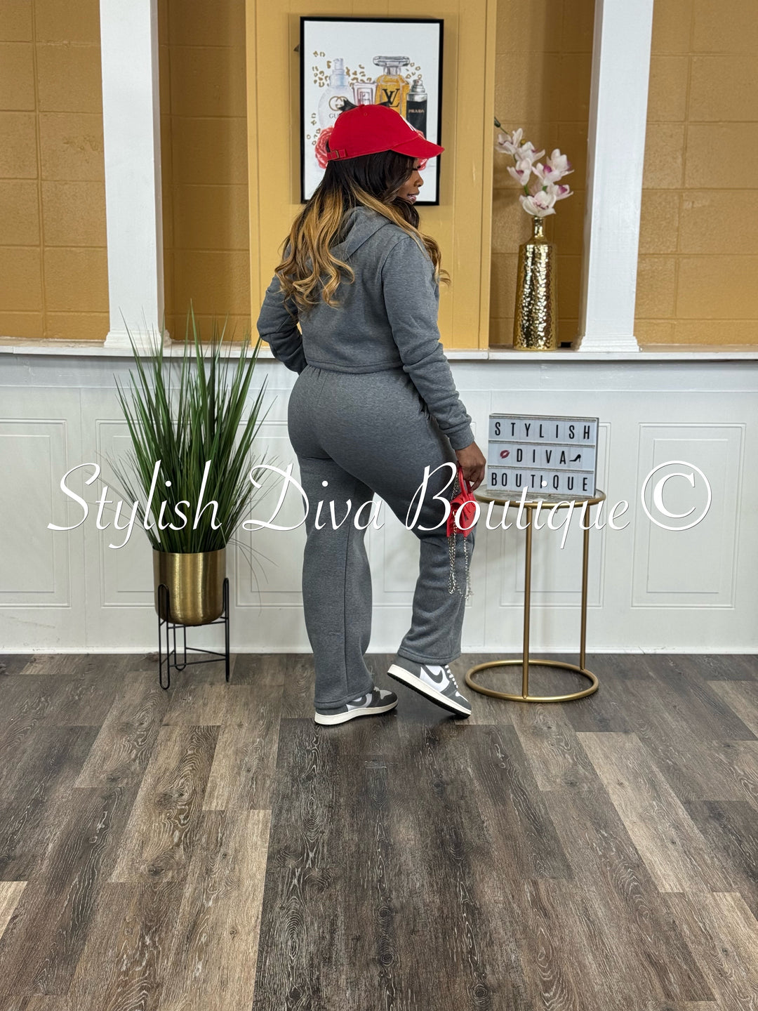 Comfort Mode Pullover Fleece Set (Charcoal Heather Grey)