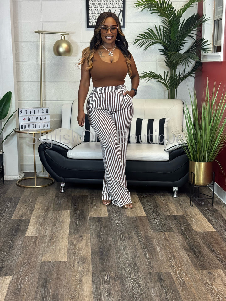 Addy Scoop Neck Bodysuit (Brown)