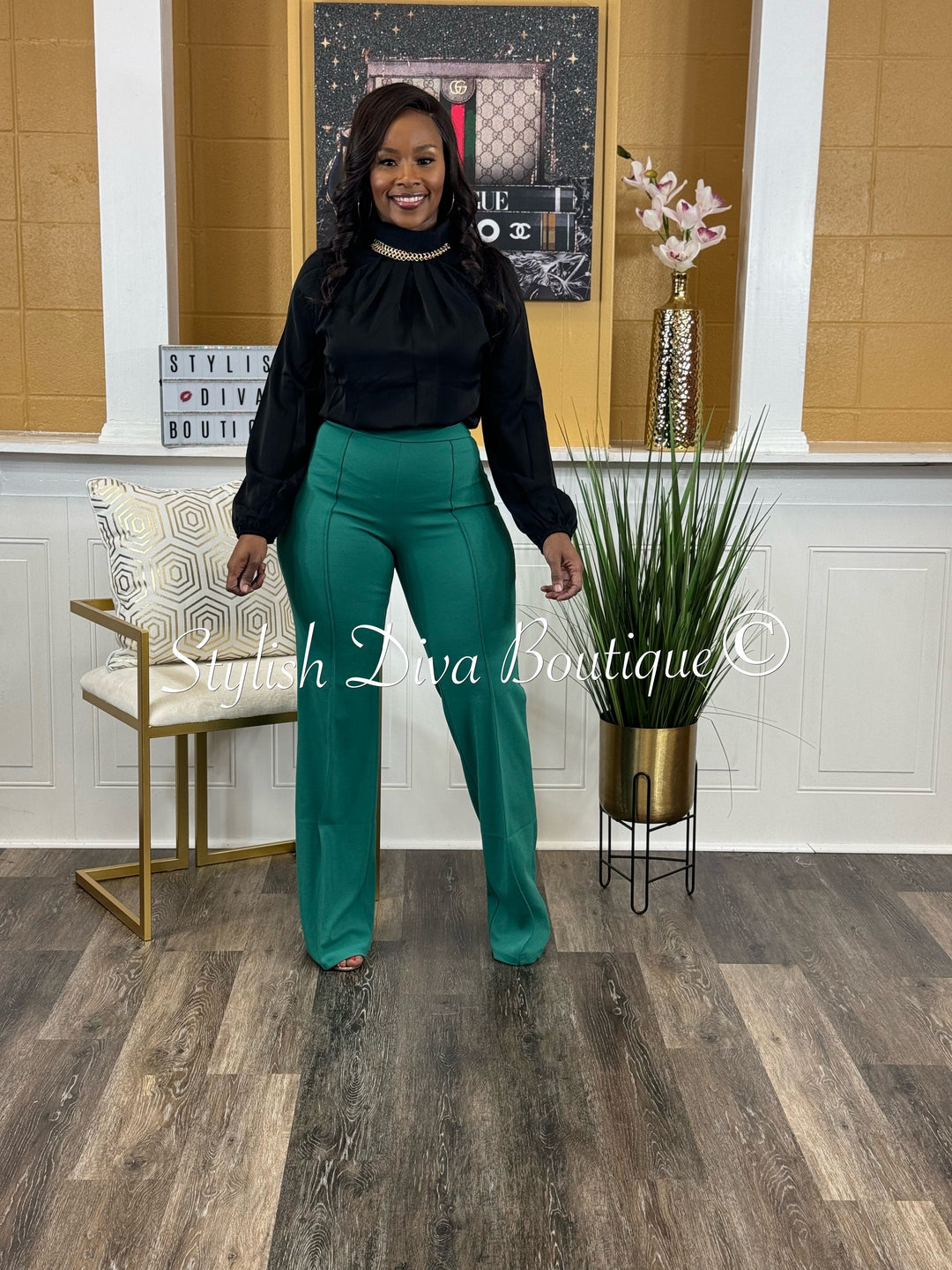 Gina Pants (Shamrock Green)