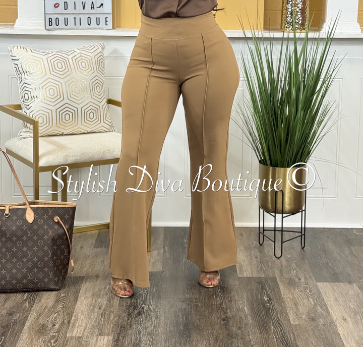 Gia Flare Pants (Camel)