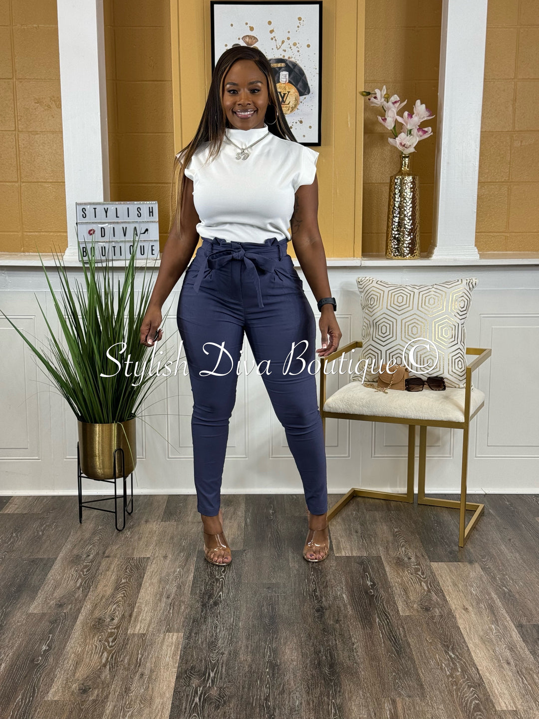 Luxe Diva Pants (Midnight Navy)