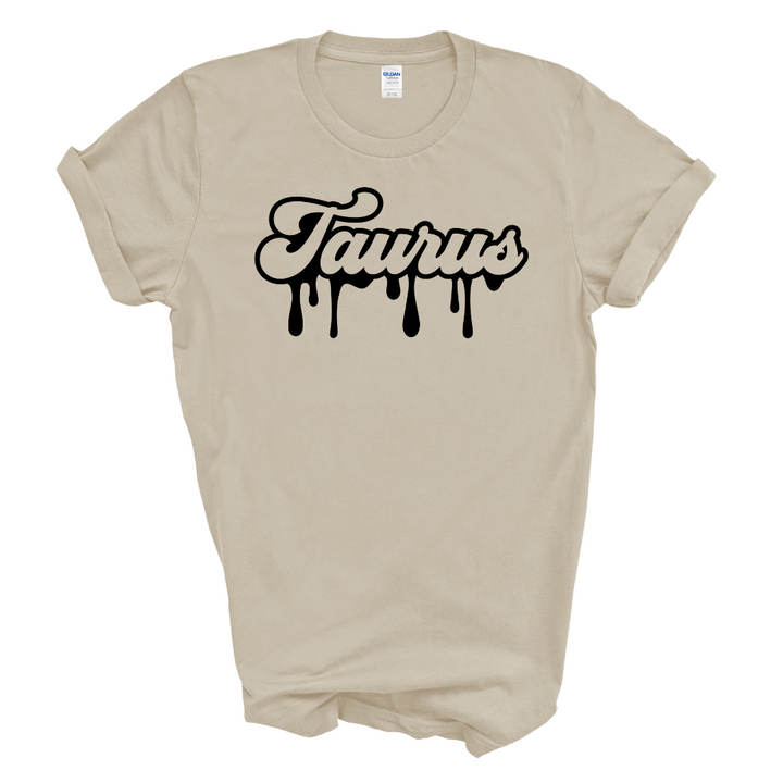 Taurus Dripping T-Shirt (Black Print)