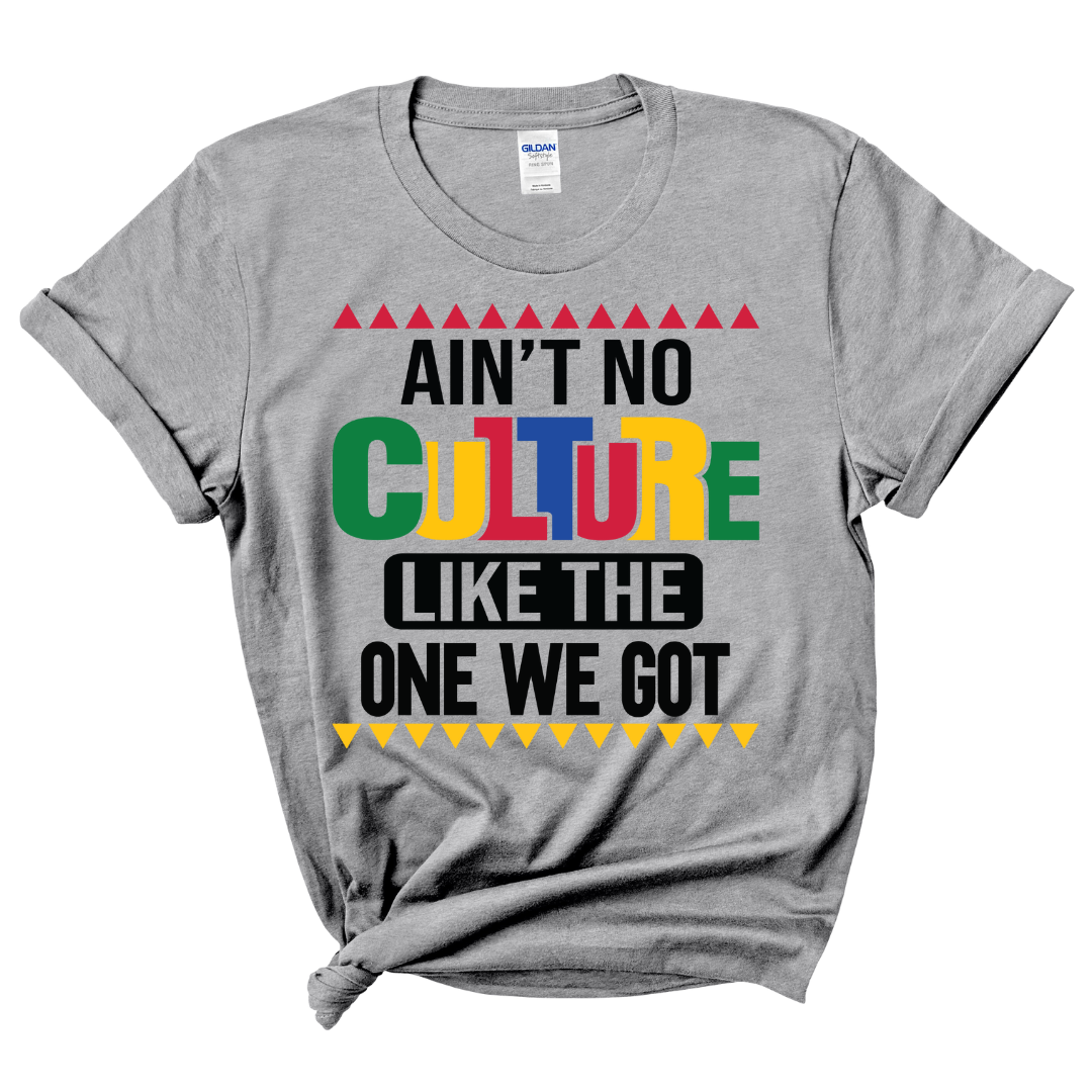 Ain't No Culture T-Shirt (Multi-Color Print)