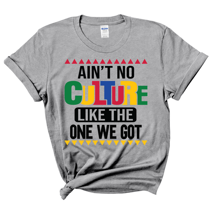 Ain't No Culture T-Shirt (Multi-Color Print)
