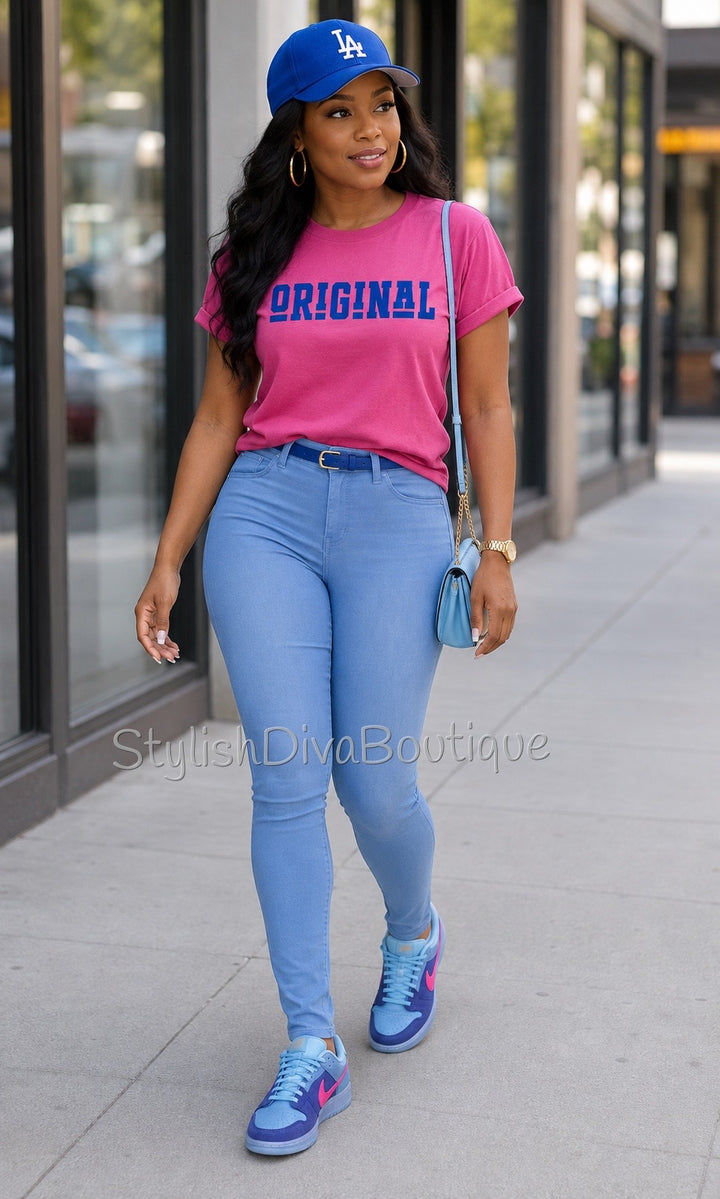 So Curvy Stretch Skinny Jeans up to 2XL (Columbia Blue)