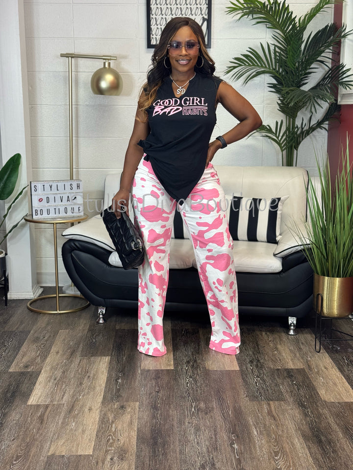 Pink Rodeo Statement Jeans