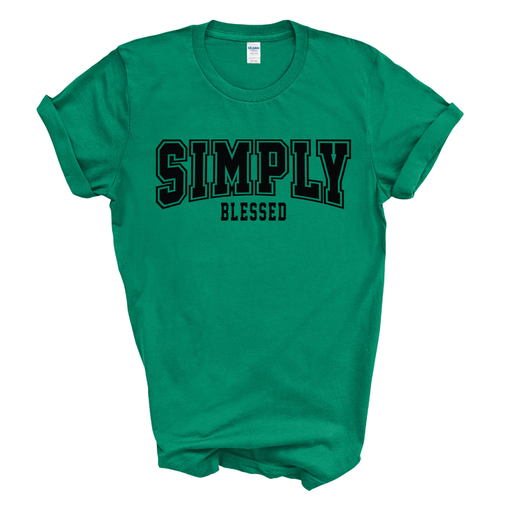 Simply Blessed Graphic Tee (Black Print)