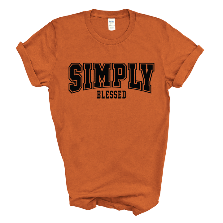 Simply Blessed Graphic Tee (Black Print)