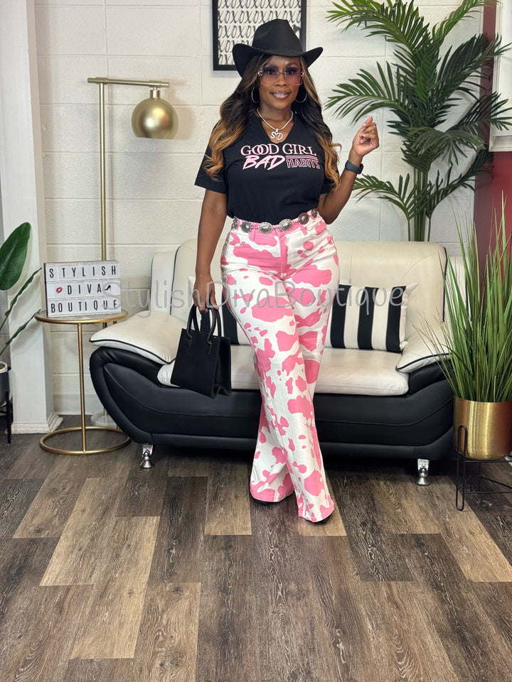 Pink Rodeo Statement Jeans