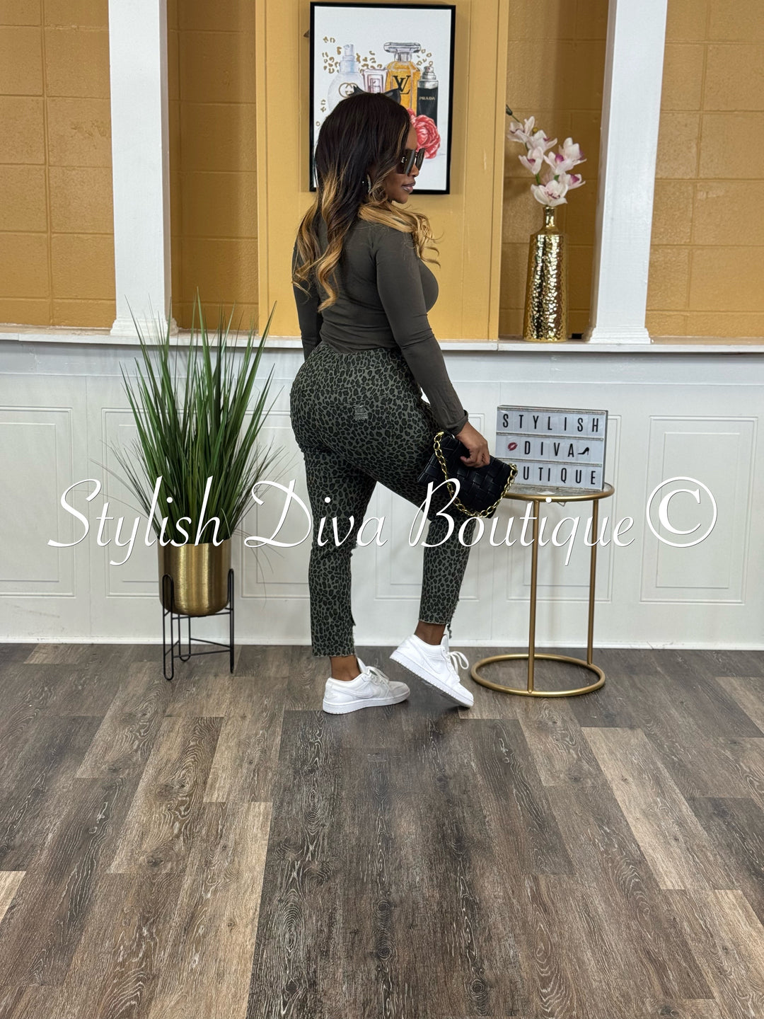 Wild Side Ankle Joggers up to 3XL (Olive/Black)