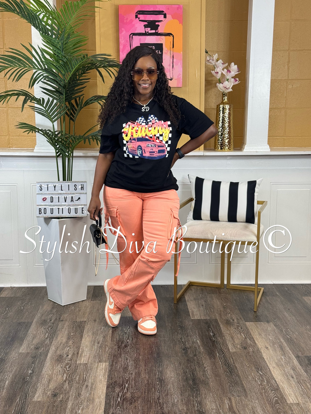 Milye Cargo Pants (Peach)