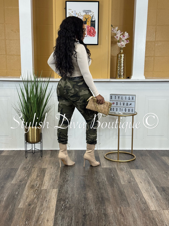 Kena Camo Cargo Joggers