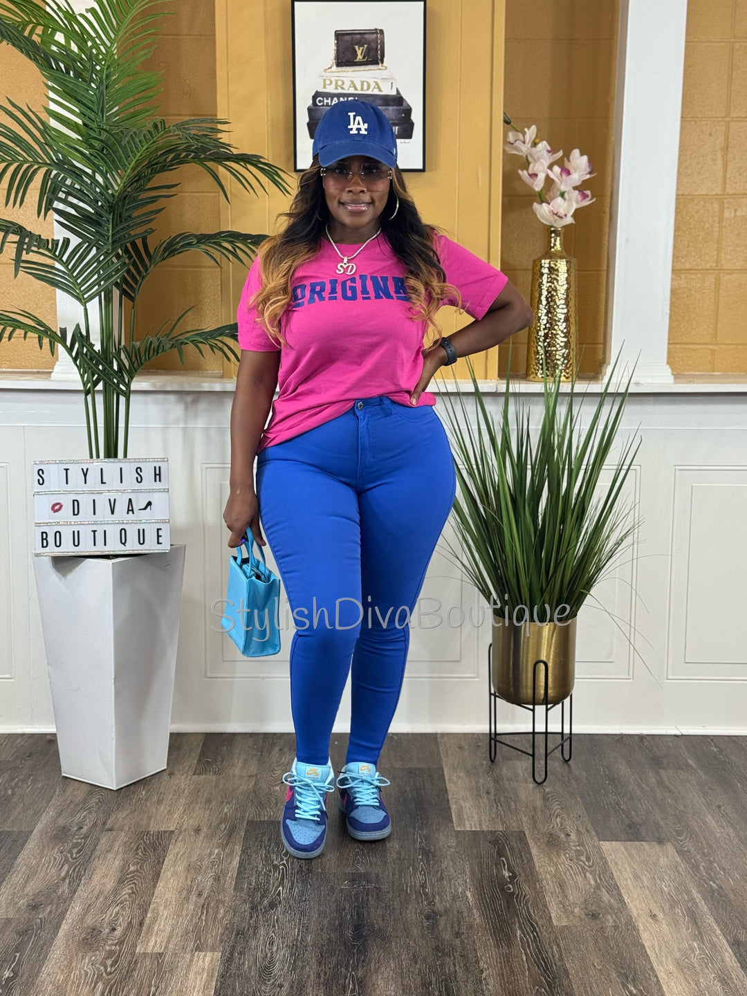 So Curvy Stretch Skinny Jeans up to 2XL (Royal Blue)